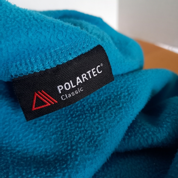 Women's northface fleece teal Pullover sweater jacket size small 1/4 zip S - Picture 6 of 12